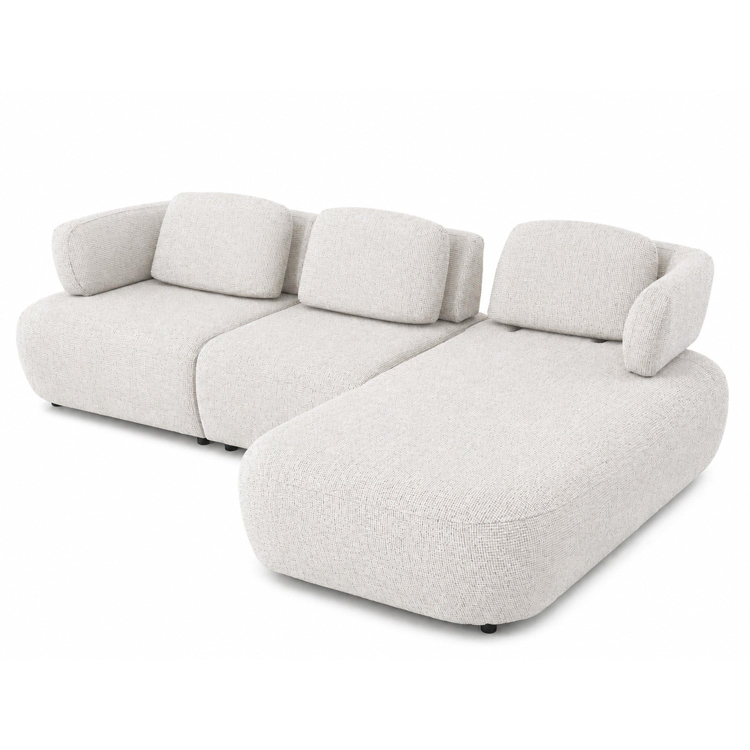 Prado - Sofa Sectionnel - Tissu Beige