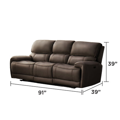 Ravella - Sofa Inclinable Électrique - Mocha