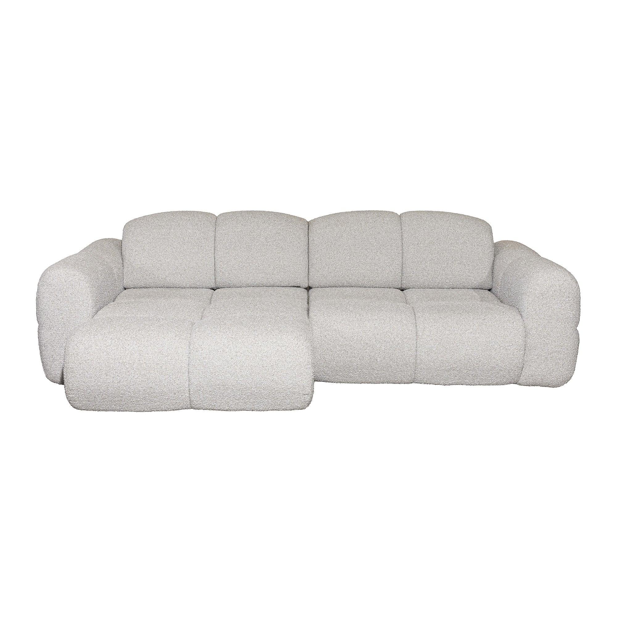 Belora - Sofa Sectionnel - Tissu Gris