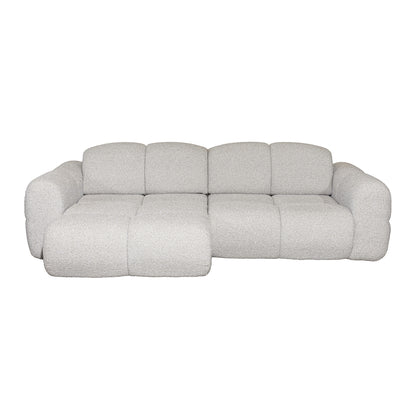 Belora - Sofa Sectionnel - Tissu Gris