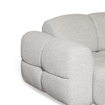 Belora - Sofa Sectionnel - Tissu Gris