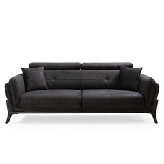 Sofa 3 Places - Relax - Tissu Anthracite