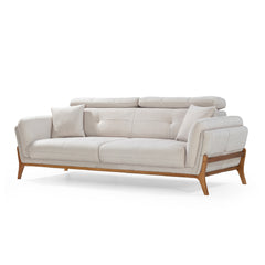 3 Seater Sofa - Relax - Cream Fabric