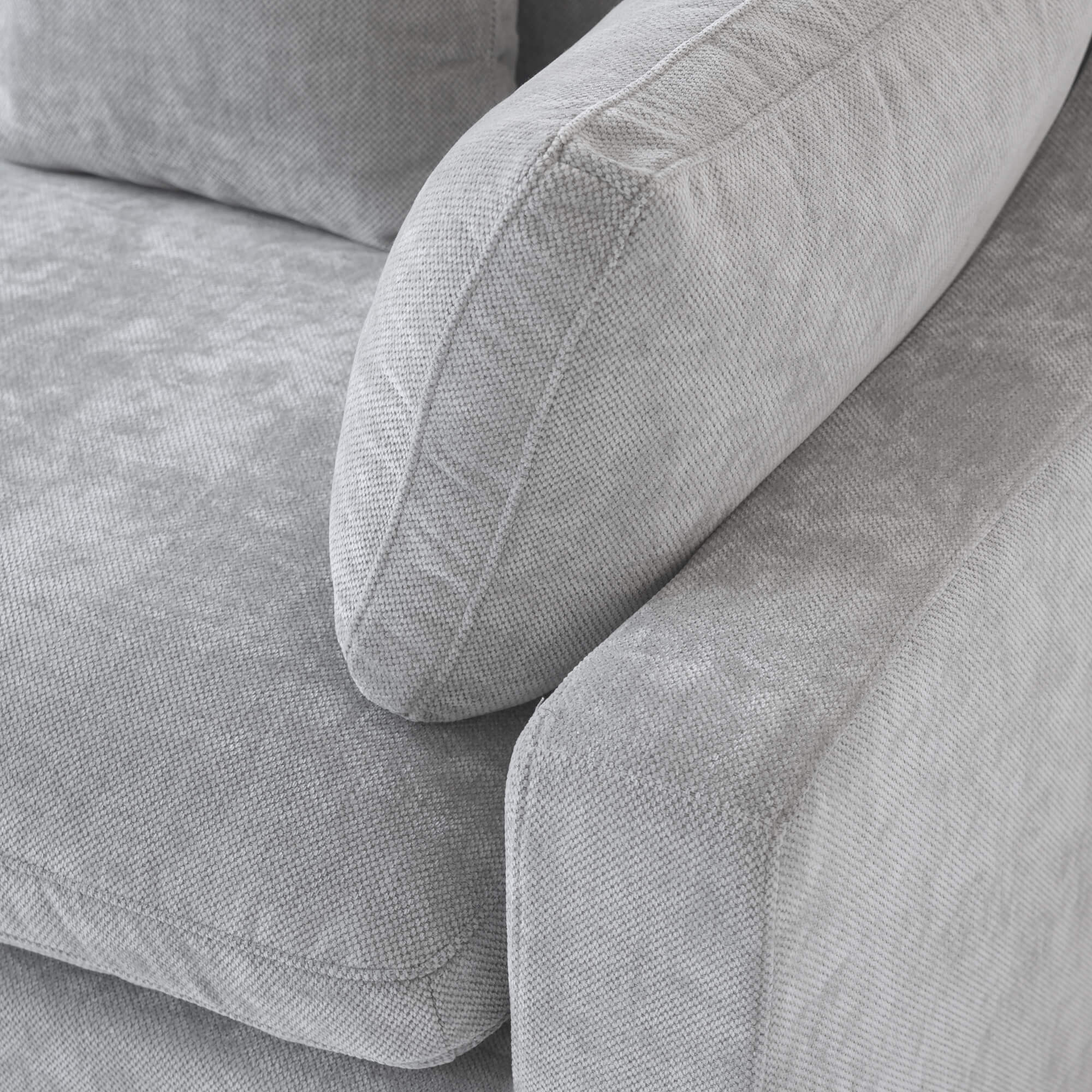 Berlin - Sofa Modulaire Sectionnel - Tissu Gris