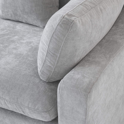 Berlin - Sofa Modulaire Sectionnel - Tissu Gris