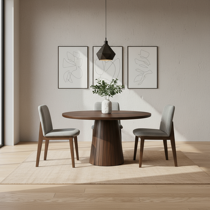 Mistra - Dining Table - Solid Wood Brown