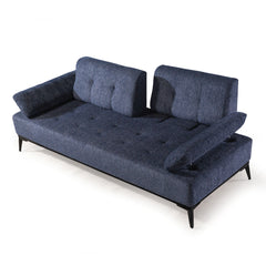 3 Seater Sofa - Slimi - Blue Fabric