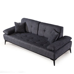 3 Seater Sofa - Slimi - Dark Gray Fabric