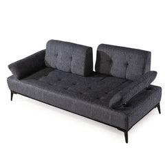 3 Seater Sofa - Slimi - Dark Gray Fabric