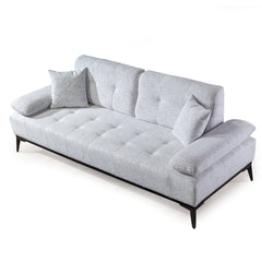 3 Seater Sofa - Slimi - Light Gray Fabric
