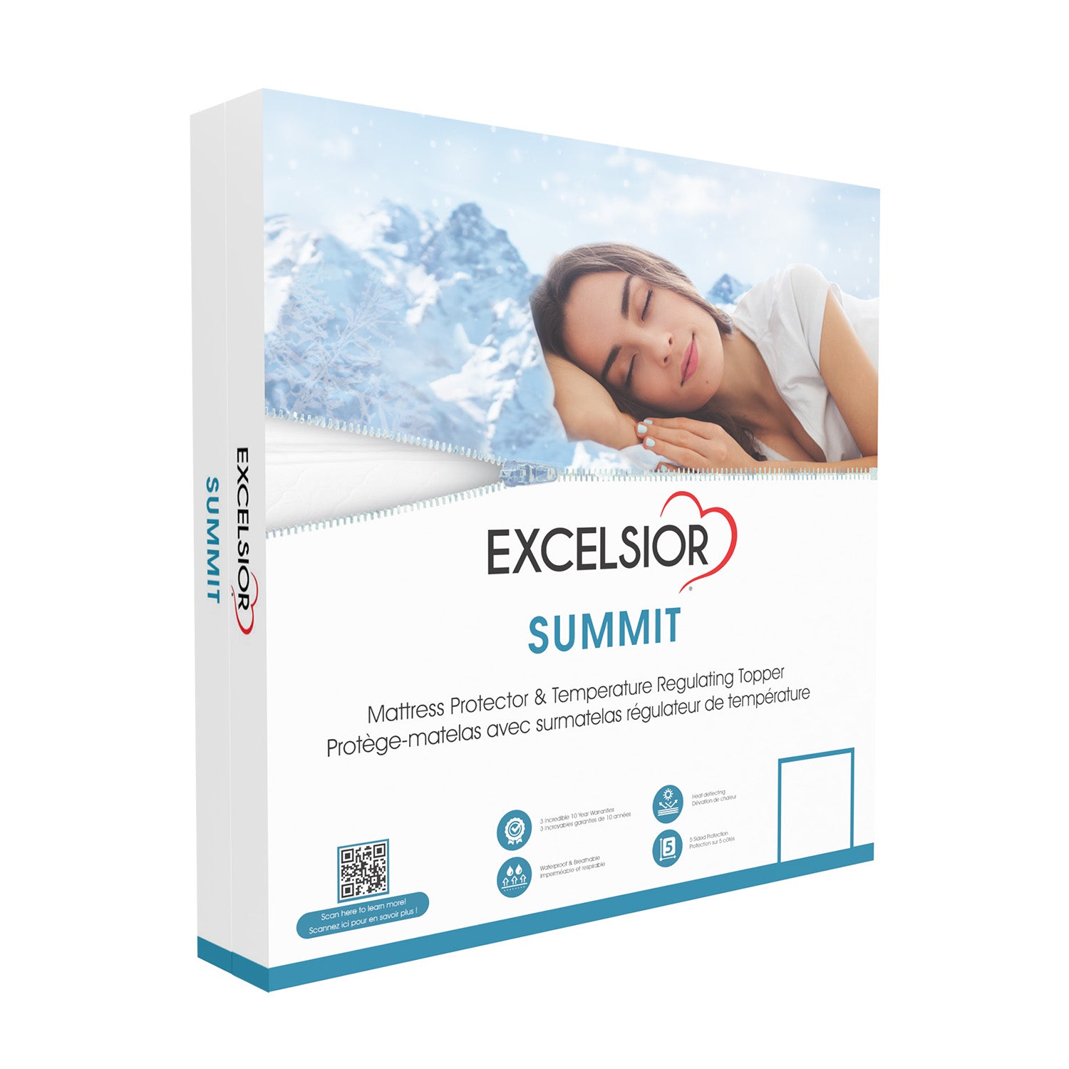 Summit - Protège Matelas Imperméable régulateur de température