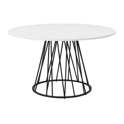 Pina/Aurora - Dining Room Set - White and Black