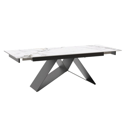 Solene/Dawson Dining Room Set - Chanel Sintered Stone and Beige