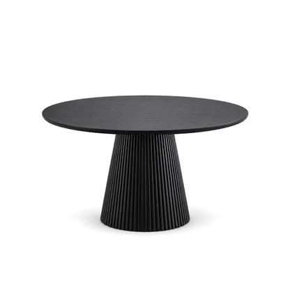 Mercer - Round Dining Table - Midnight Black