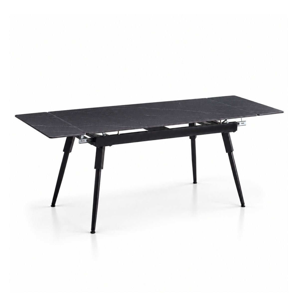Maura - Table à manger extensible - Marbre noir
