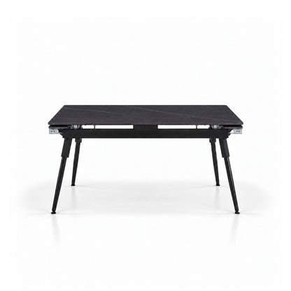 Maura - Extendable Dining Table - Black Marble
