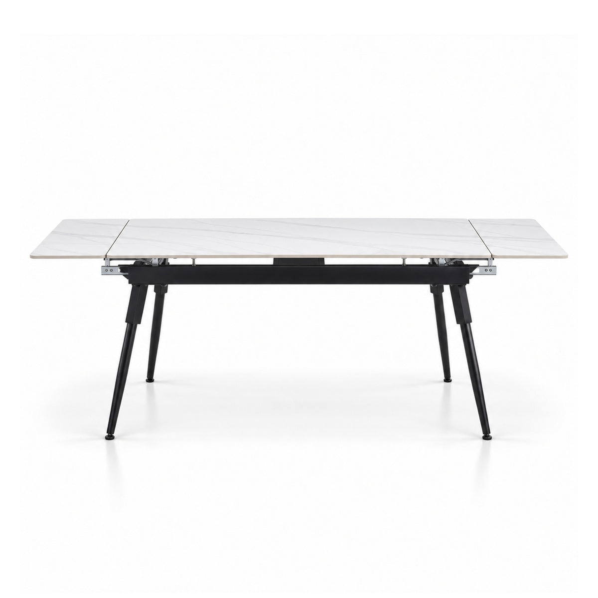 Maura/Aurora - Dining Room Set - White and Black Marble