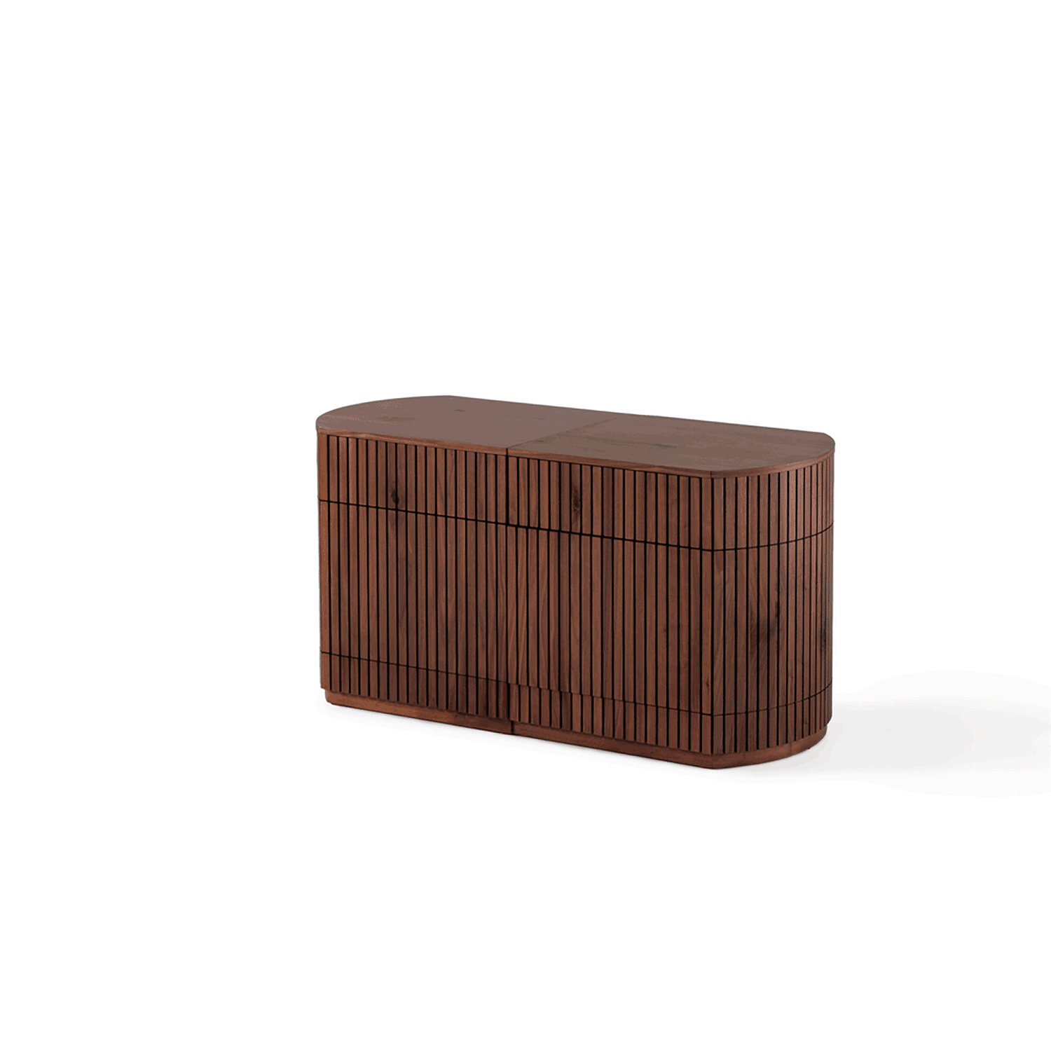 Transformer - Round Sideboard - Royal Walnut