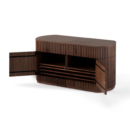 Transformer - Round Sideboard - Royal Walnut