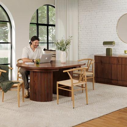 Transformer - Table à manger Ronde - Noyer Royale