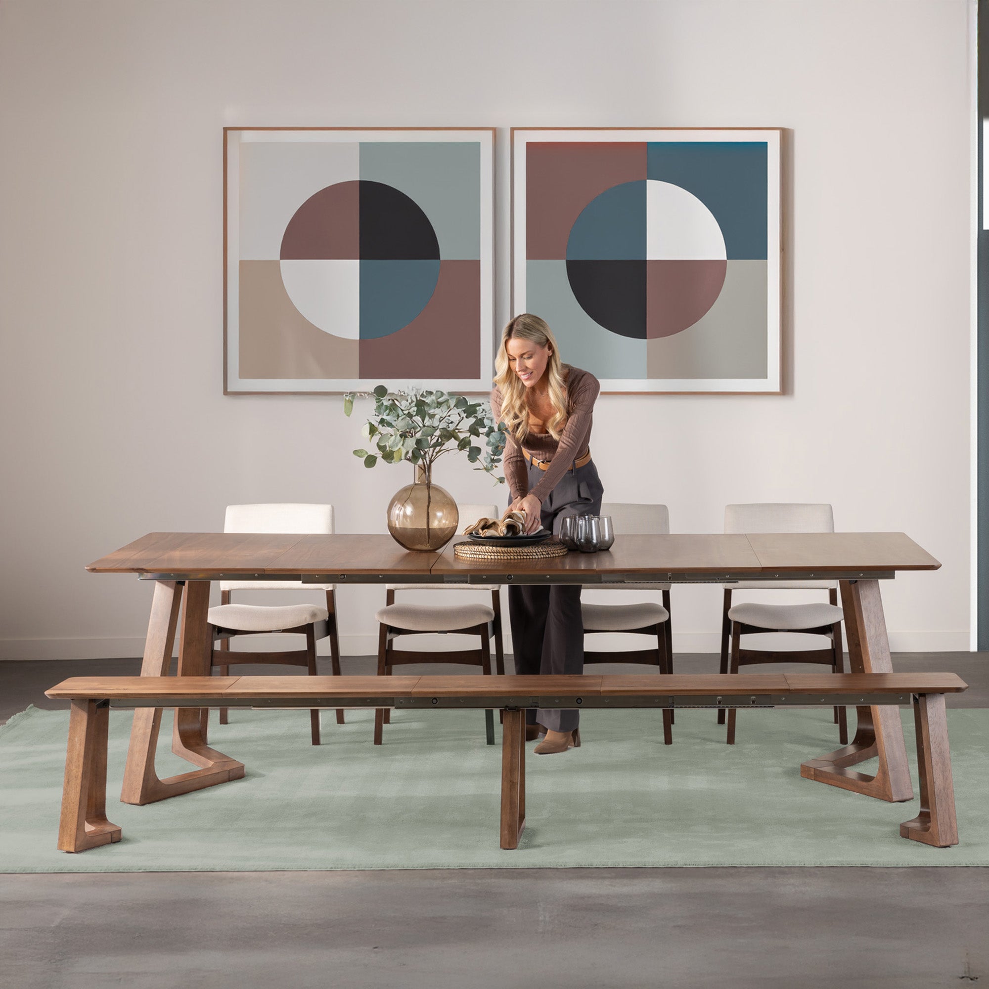 Transformer - Nova Dining Table - Royal Walnut – Meubles Chévous