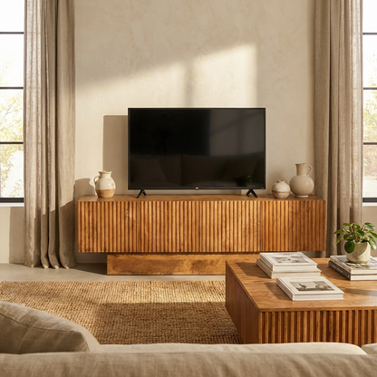 Avaro - Meuble de Tv - Bois Massif - 75 po