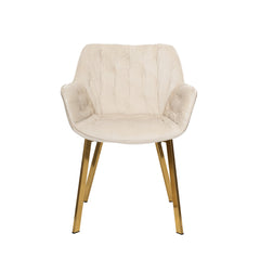 Felicia - Chaise de Salle à Manger - Velour Beige