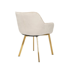 Felicia - Chaise de Salle à Manger - Velour Beige