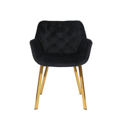 Felicia - Dining Chair - Black Velvet