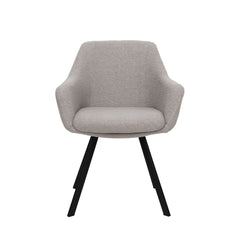 Selene - Dining Chair - Grey Boucle Fabric