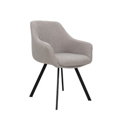 Selene - Dining Chair - Grey Boucle Fabric