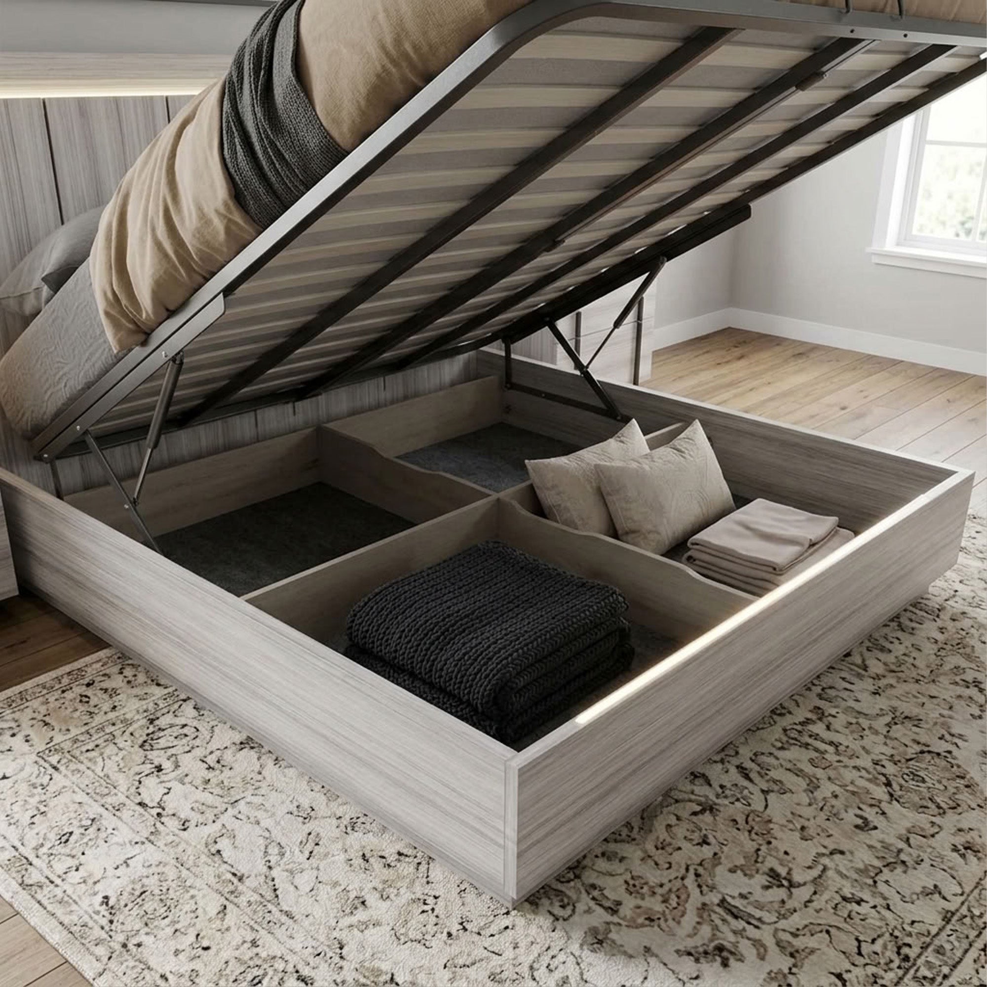 Venice - King Bed - Grey