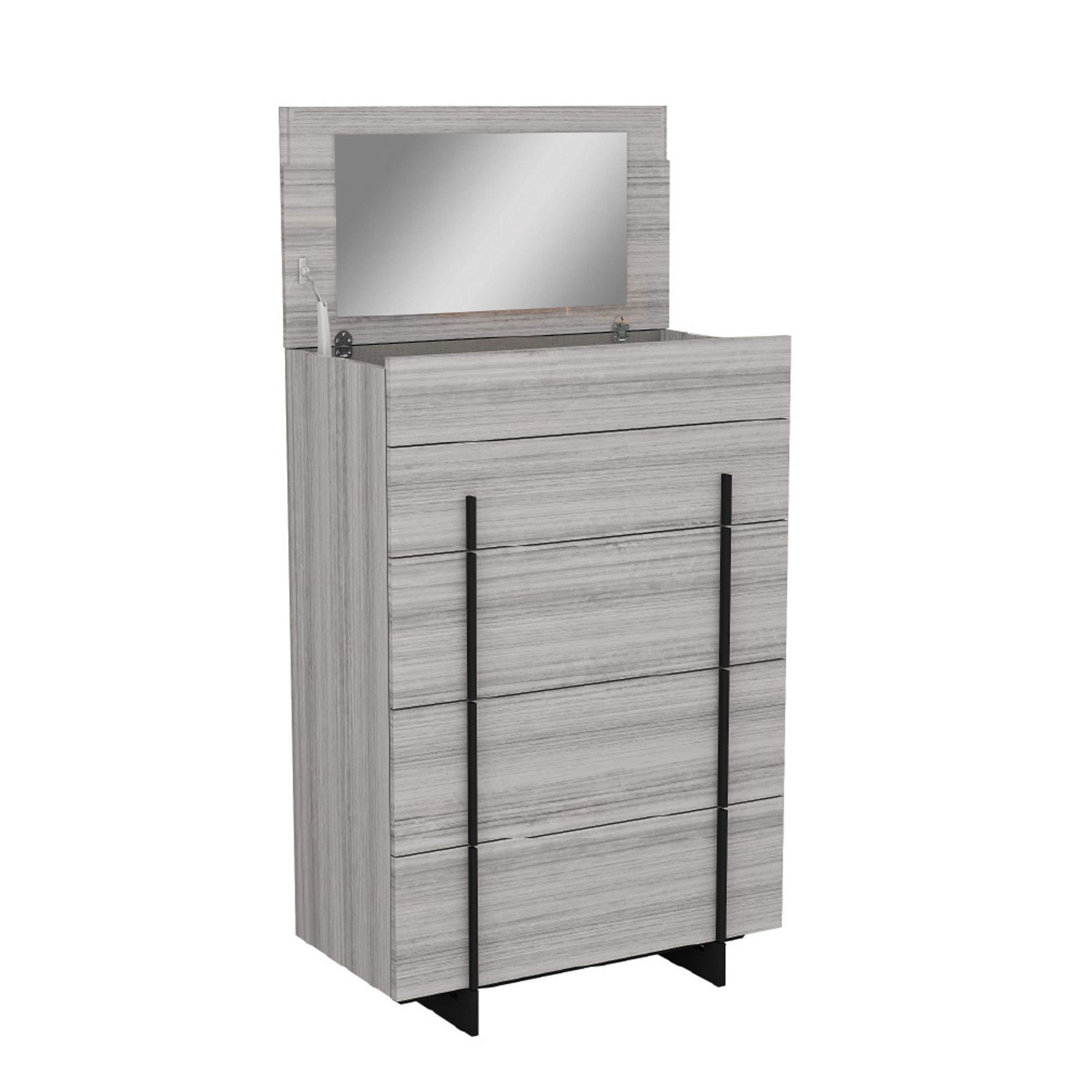 Venice - Commode à 5 tiroirs - Gris