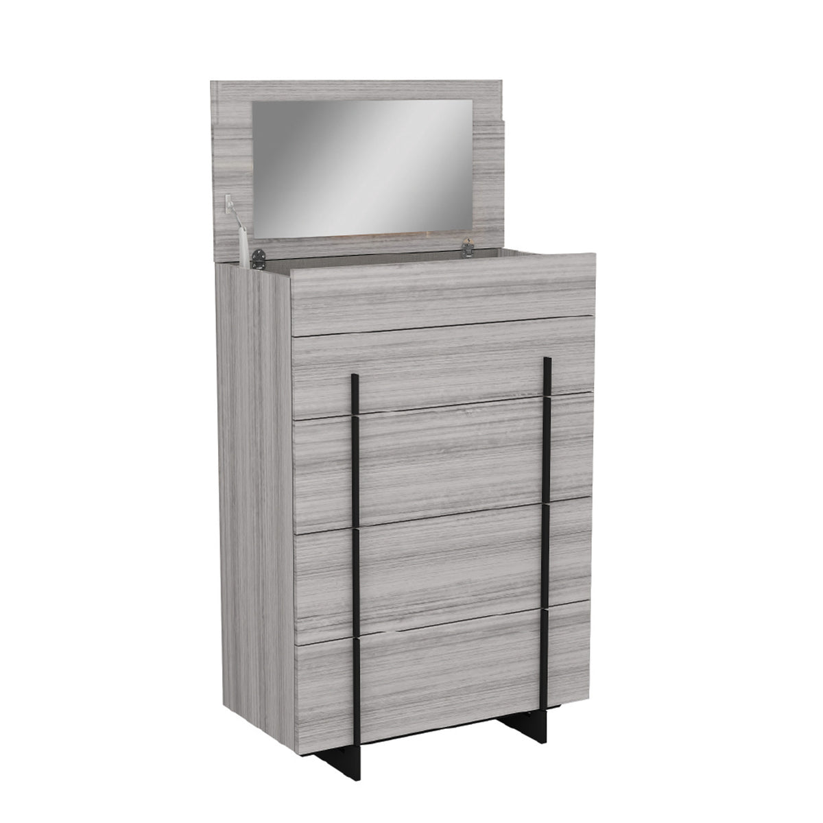 Venice - Commode à 5 tiroirs - Gris
