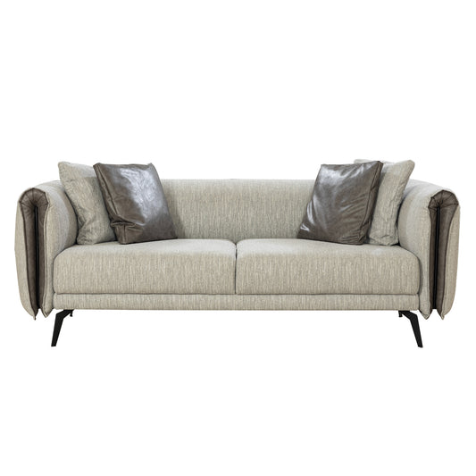 3 Seater Sofa - Luci - Gray Fabric 2000