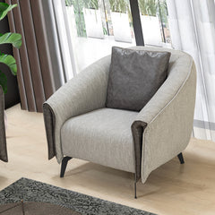 Armchair - Luci - Gray Fabric