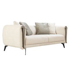 3 Seater Sofa - Luci - Cream Fabric