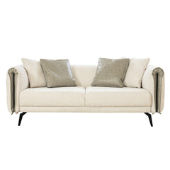 3 Seater Sofa - Luci - Cream Fabric