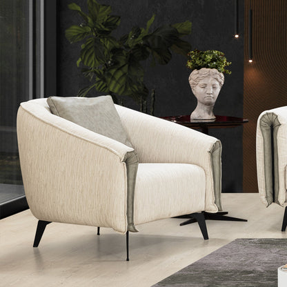 Fauteuil - Luci - Tissu Crème