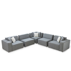 Modular Sectional Sofa - Solaris - Dark Gray Fabric
