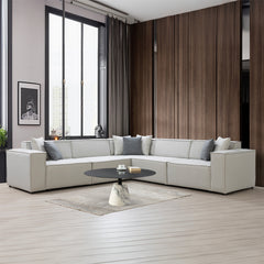 Sofa Modulaire Sectionnel - Solaris - Tissu Beige