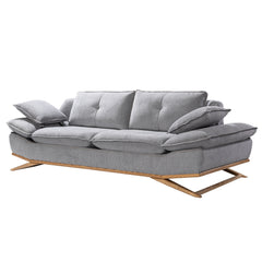 WoW Sofa - Adjustable Backrests - Gray Fabric