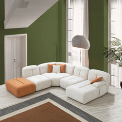 Modular Sectional Sofa - Kylie - Beige Fabric