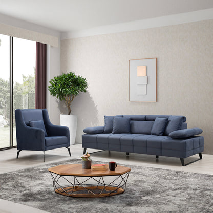 Luna - Loveseat - Anthracite Fabric