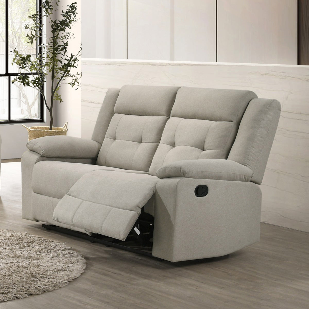 Alba - Reclining Loveseat - Beige