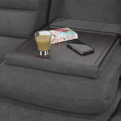 Recliner Sofa – Gray Fabric – Trevor