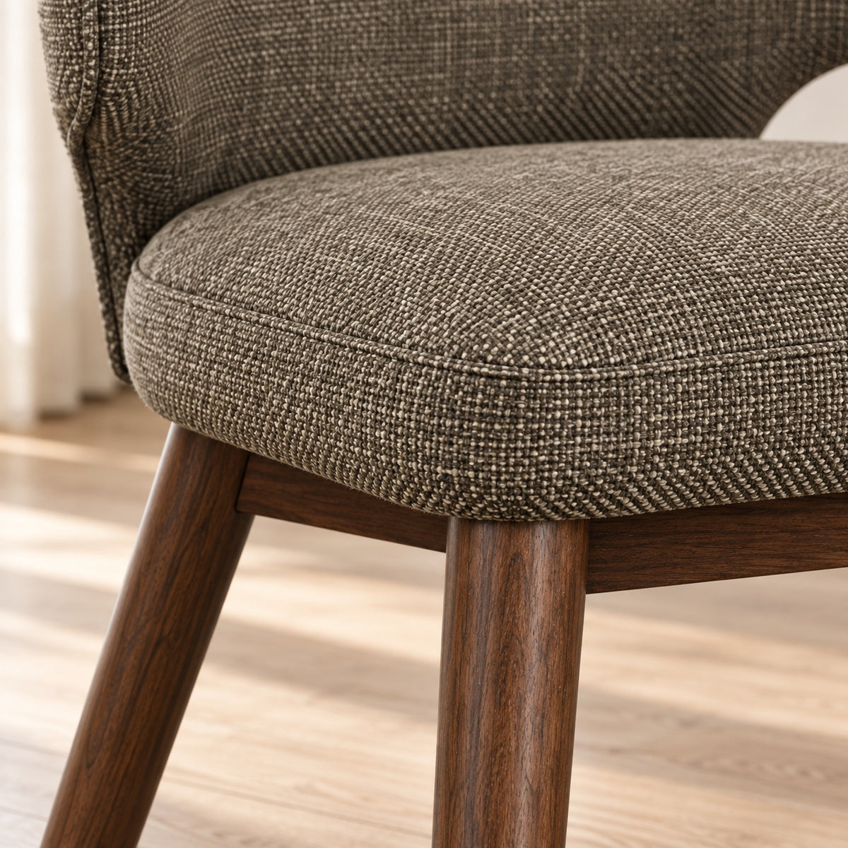 Alvano - Chaise de Salle à Manger - Noyer et Brun