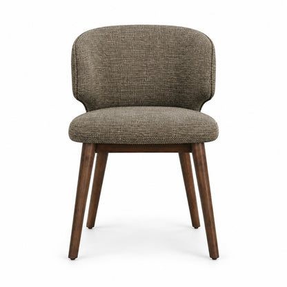 Alvano - Chaise de Salle à Manger - Noyer et Brun