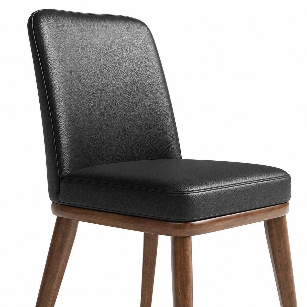Ariana - Chaise de Salle à Manger - Cuir Noir