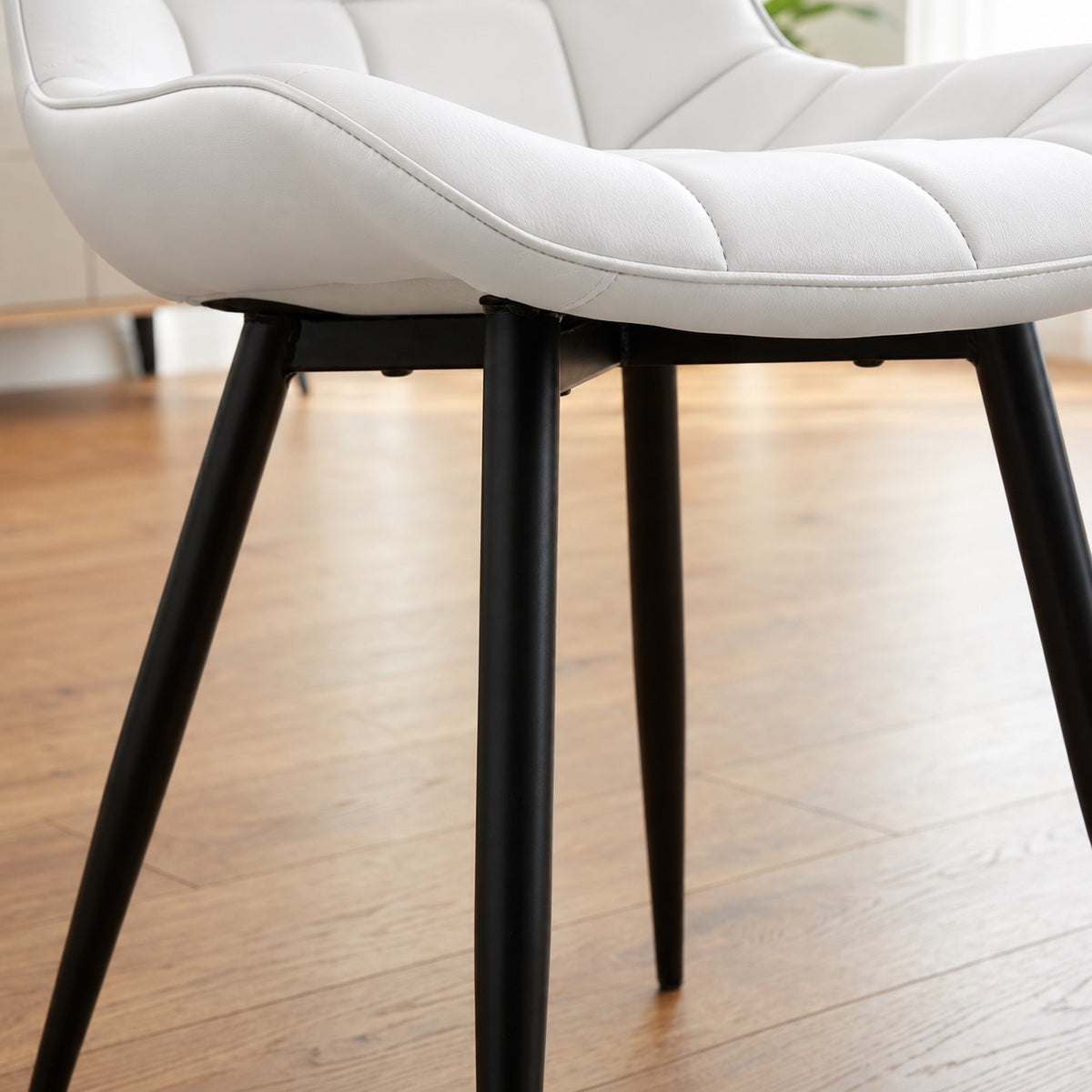 Aurora - Dining Chair - White PU Leather